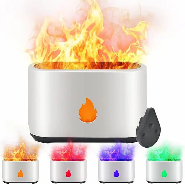 **موزع زيوت عطرية مبتكر مع تأثير اللهب الساحر**